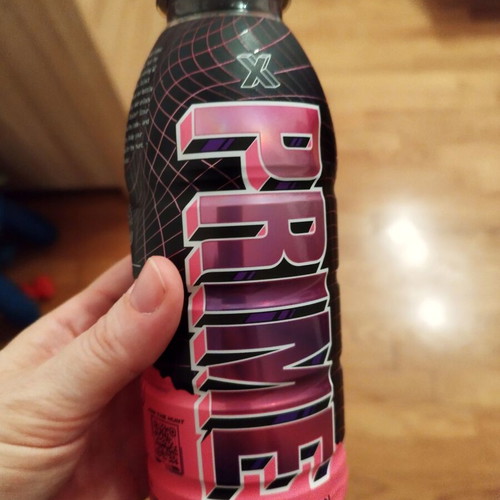 Prime X empty bottle used that sparkles