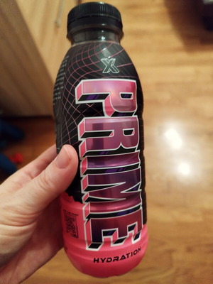 Prime X empty bottle used that sparkles