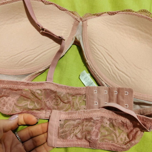 Tezenis bra without underwire like new, beige pink