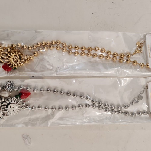 Necklace new gold and silver