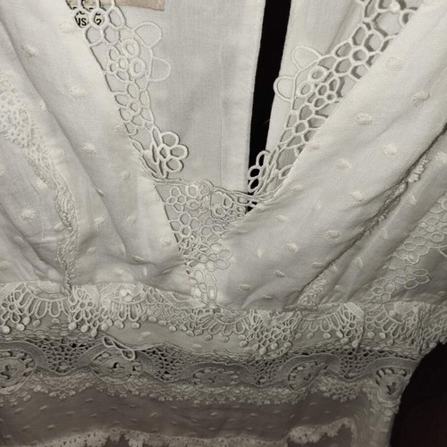 ZINI Boutique white romantic lace dress, size 38