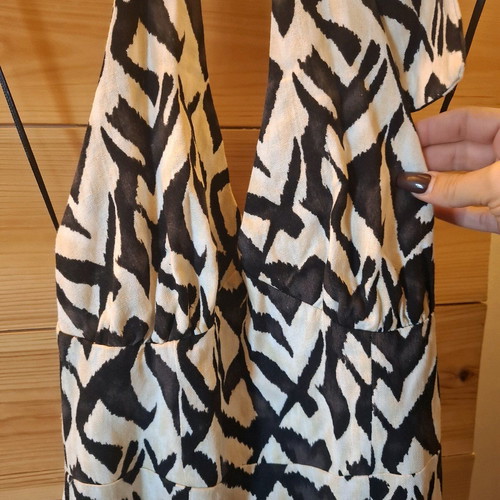 Dress long with back slit and open back, new