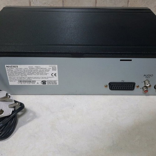 Matsui VCR VP 9607A used with remote, VHS player