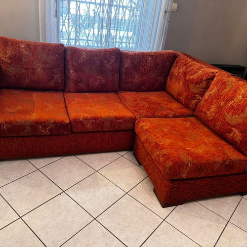 Corner sofa 3-seater with recliner like new