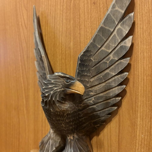 Soviet Vintage Wood Carving Eagle 32cm like new, authentic USSR
