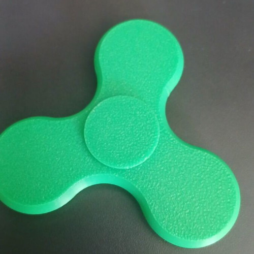Fidget spinner green 3D printed new