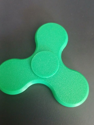 Fidget spinner green 3D printed new