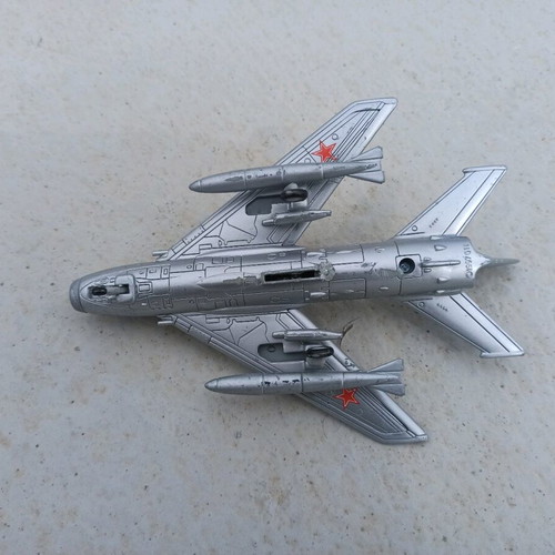 Plastic Mig-19 airplane used with pilot figure