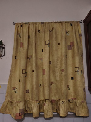 Curtain for window like new, 116x104 cm, thin rod compatible
