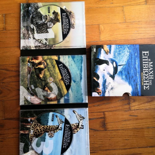 National Geographic 7-set used DVDs with animals and plants