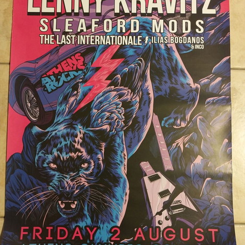 Lenny Kravitz Live Athens Poster new 50x70 cm