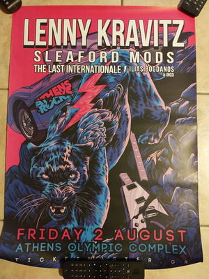 Αφίσα Lenny Kravitz Live Athens καινούργια 50x70 εκ