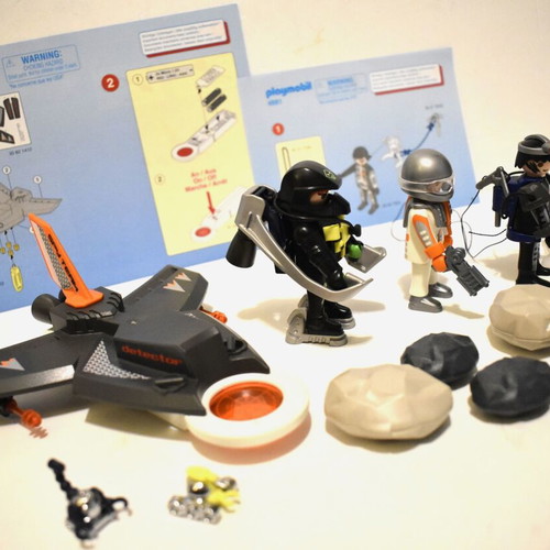 Playmobil Top Agents figures secret agents used, pack 4877 4881