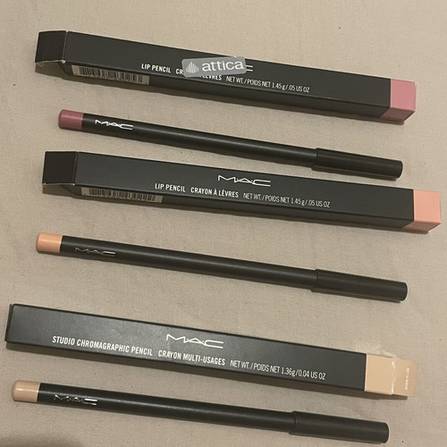 MAC lip pencils in nude shades, discontinued
