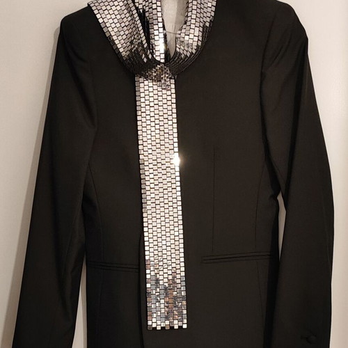 Maison Martin Margiela x H&M Unisex Jacket with Detachable Mirror Disco Collar New