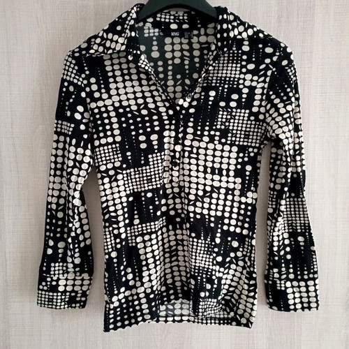 Mango black shirt like new, size S