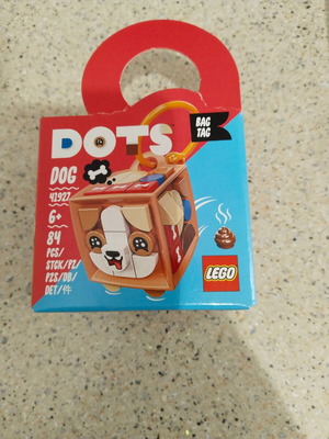 Lego Dots Bag Tag Dog new for 6+ years