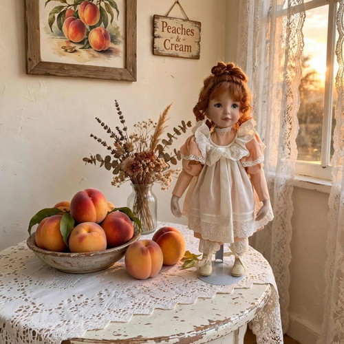 Dianna Effner Peaches and Cream porcelain doll