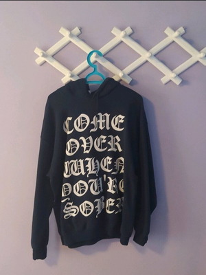 Hoodie Lil Peep used, Come over when you're sober, size M, black-purple