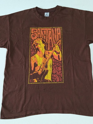 T-Shirt Carlos Santana Live 2009 Concert XL like new, brown