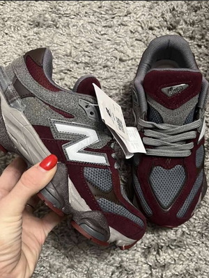NewBalance 9060 νέα αθλητικά παπούτσια γκρι και κόκκινα