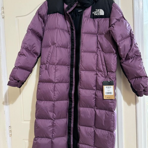The North Face long jacket new, pink, XS