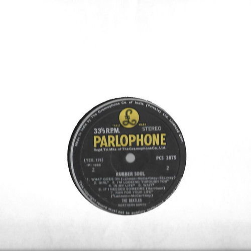 Beatles Rubber Soul rare stereo India LP used