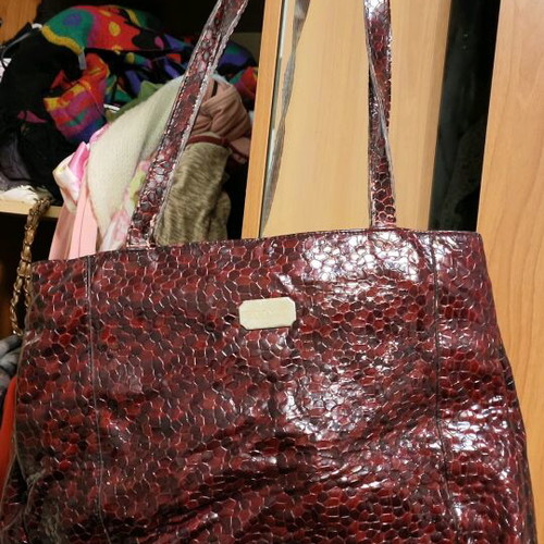 Carven Paris vintage bag used with 3 compartments