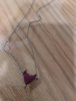 Περιδέραιο Swarovski red devil αφόρετο με κόκκινους κρυστάλλους