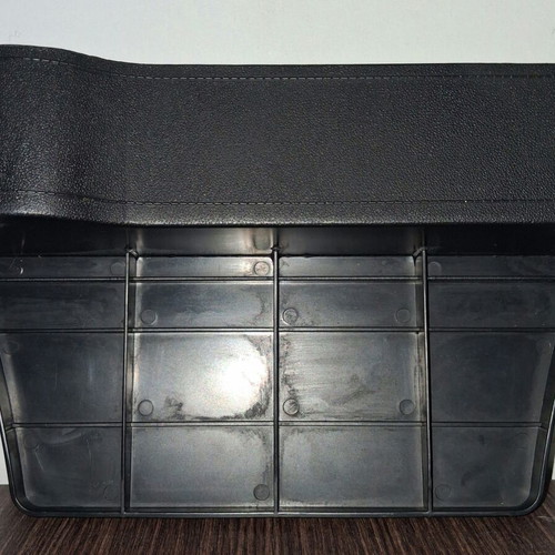 Car Organizer new, black plastic storage box