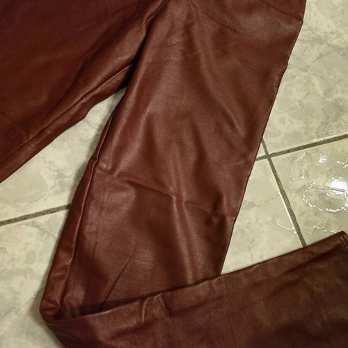 Leatherette leggings new, unworn, modern color