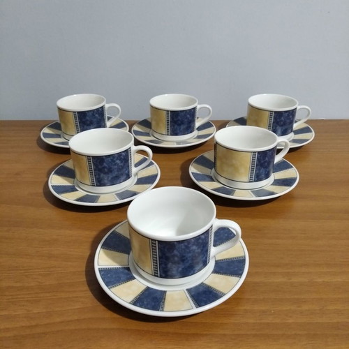 Royal Bavaria Germany coffee cups used, set of 6