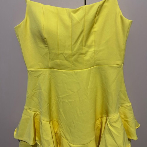 Dress yellow, new, size M, summer airy