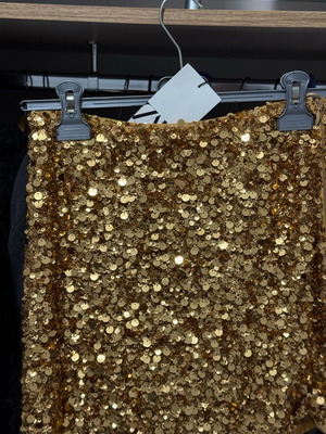 Zara sequin skirt new, gold, size XS