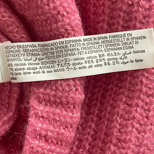 Massimo Dutti wool knit size small like new, pink
