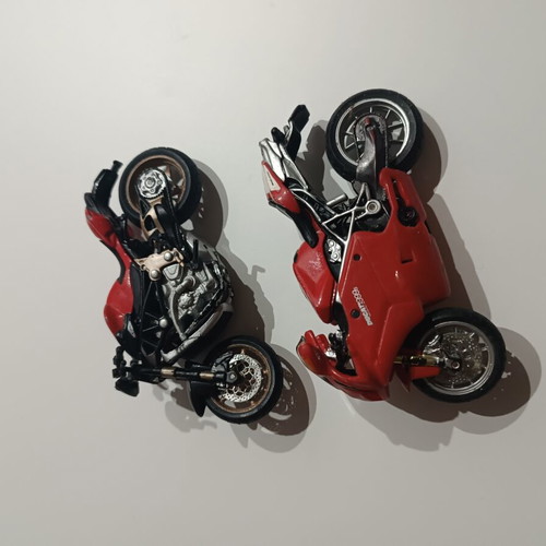 Ducati toy motorcycles new with rear suspension and steering