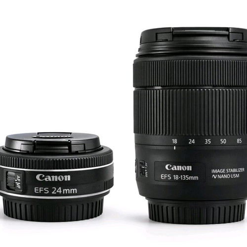 Canon EOS 80D complete kit like new with EF-S 18-135mm and 24mm lenses