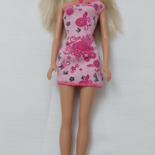 Barbie Pink Floral Chic Dress like new with original dress