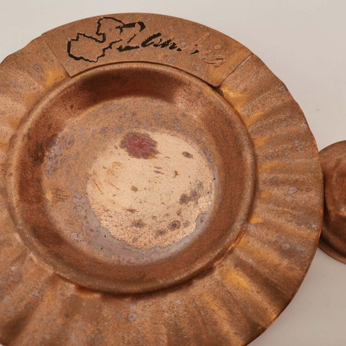 Salt shaker pepper shaker ashtray used copper Zambia