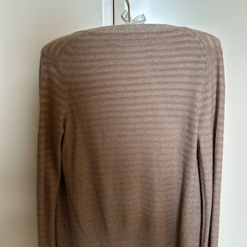 Mango cardigan in golden color like new, slim fit