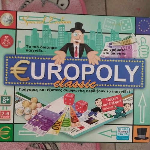 Europoly board game like new, transactions in euros