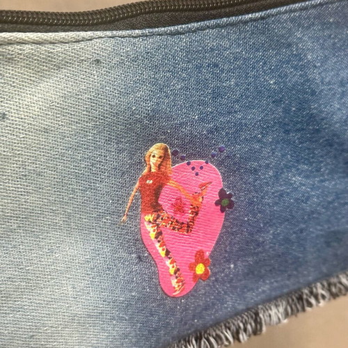 Girls Shoulder Handbag New with Barbie Design Blue