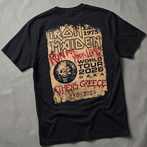 Iron Maiden Athens OAKA T-shirt new, black