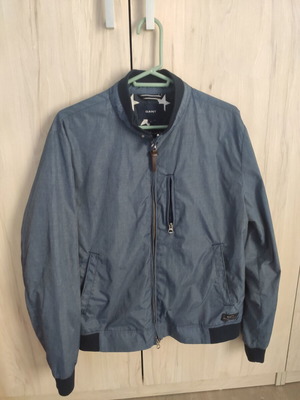 Gant ανδρικό ελαφρύ μπουφάν bomber dusty blue μέγεθος L, M σαν καινούργιο