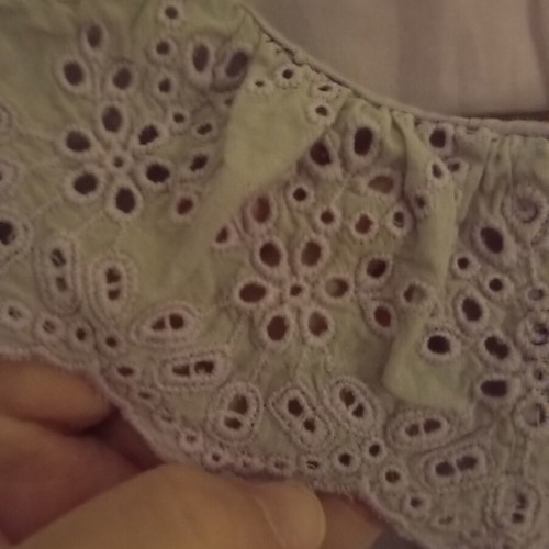 Trendyol Lilac Shirt with Cutout Designs Large Like New
