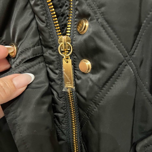 Lynne jacket quilted like new, black with gold details