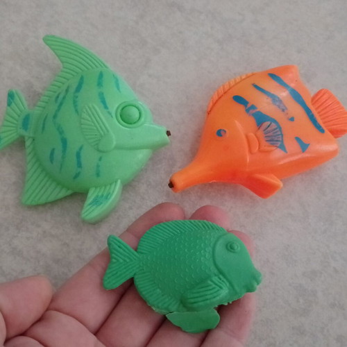 Set of 26 sea animal toy figures