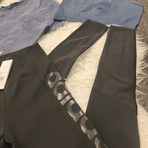 Women's Adidas Training Set 3 Pieces New, Black and Blue
