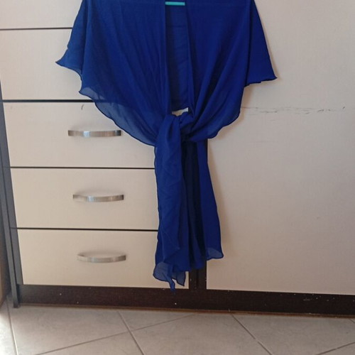 Blue Ruah Giorgio Ajutanti dress size 56 with scarf like new