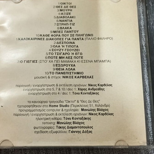Nikos Karvelas Oikto! CD like new, pop